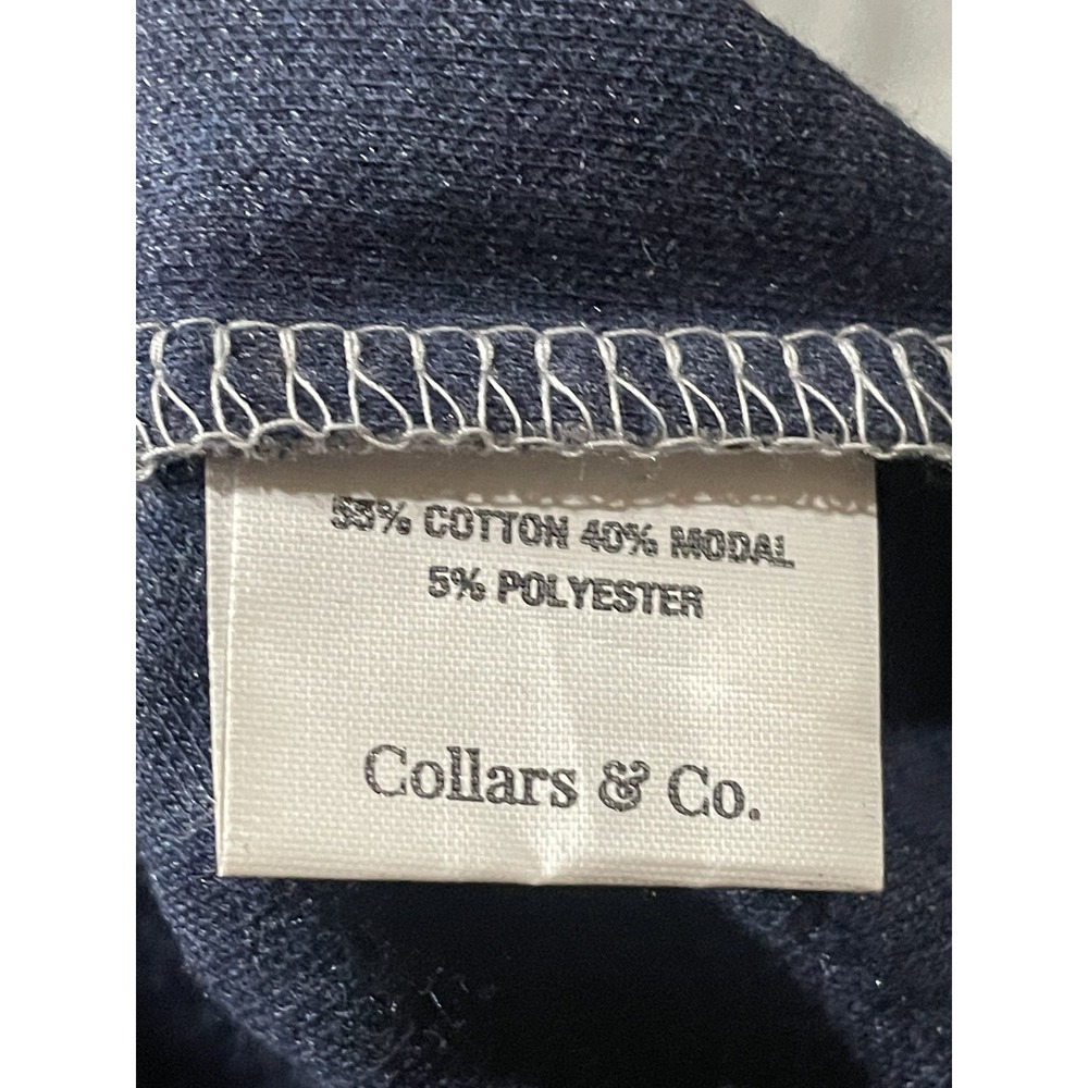 Collars & Co. Pullover Mens 2XL Gray Half Zip Sweater Modal Blend Casual - Picture 4 of 8
